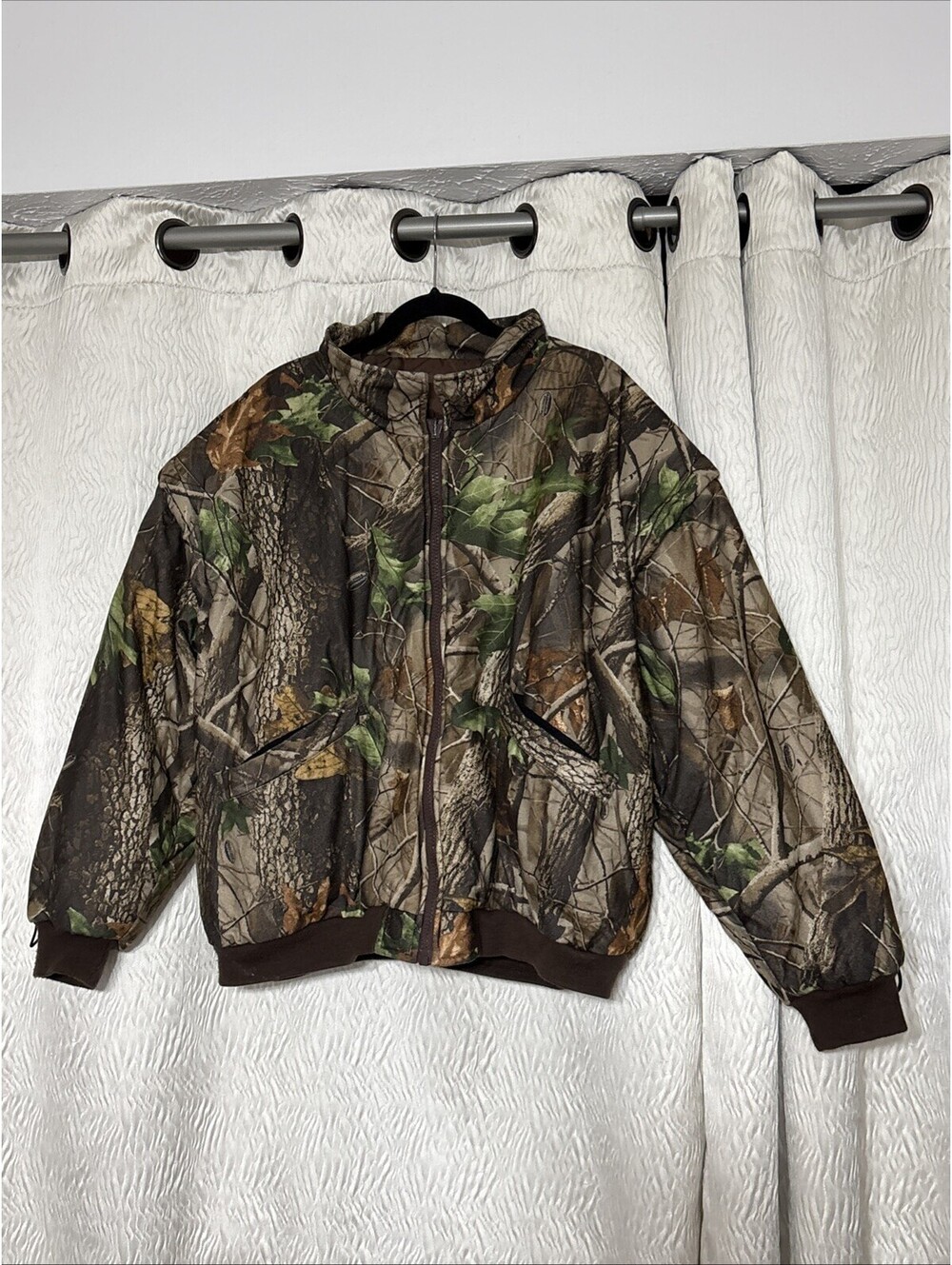 REMINGTON Mens Realtree Lined Camo Hunting Jacket Reversible Vest-Size XL